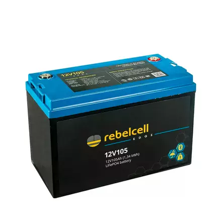 Rebelcell Edge LiFePO4 BT 12V 105Ah - Veneakut ja laturit - 8720964631165 - 1