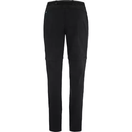 Abisko Hybrid Trail Trs Zip-Off W Black W36/R - Naisten Fjällräven housut - 7323451150890 - 2