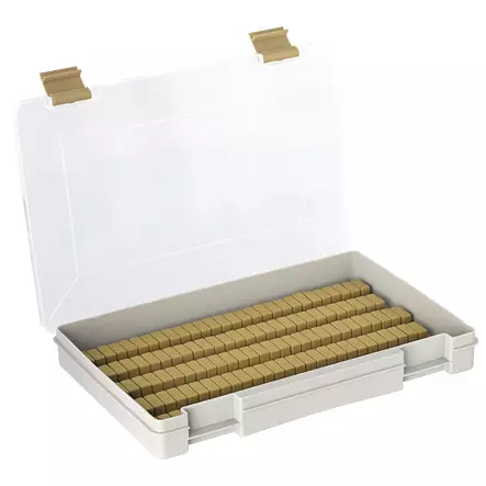 Westin W3 Jig Box 135 Slots Grey/Clear 27,4x18x4cm - Pakit, laukut, rasiat - 5707549535561 - 2