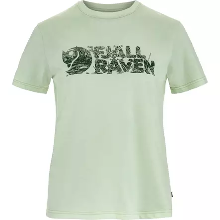 Fjällräven Lush Logo T-shirt W L Soft Jade - T-Paidat - 7323451159992 - 1