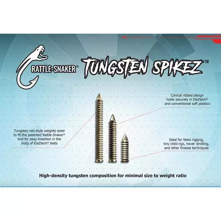 Z-man Rattle Snaker Tungsten SpikeZ 2,7g 5kpl - Kumikalarigit ja rigaustarvikkeet - 810013868746 - 2